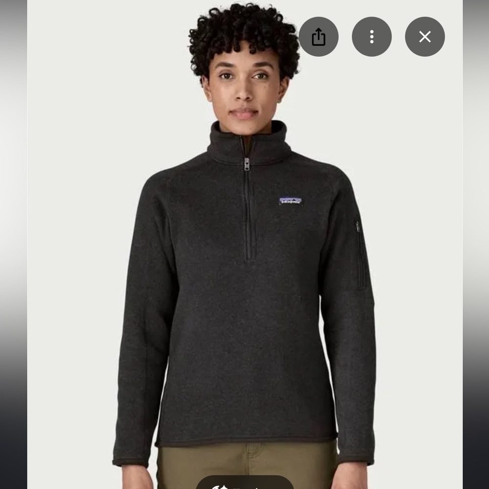 Patagonia Women's Better Sweater 1/4-Zip in Black